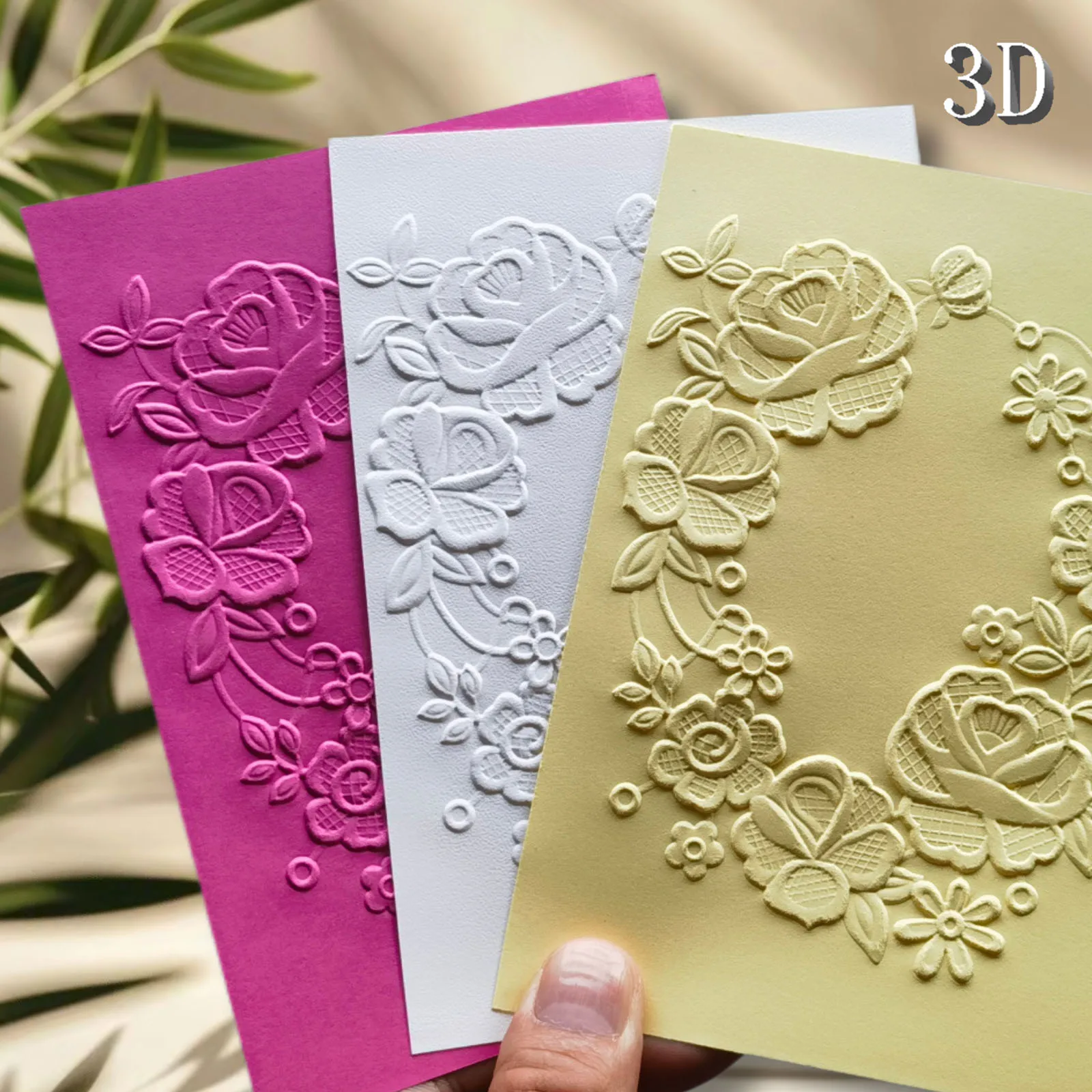 3D relief embossed folder - 