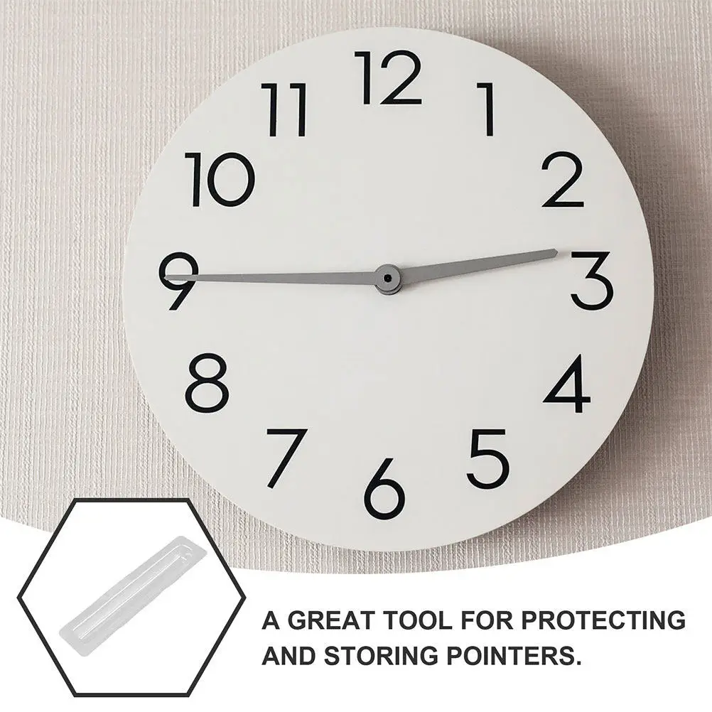 20Pcs Wall Clock Pointer Cover High-Transparency PVC Protective Shell for Clock Hands Anti-Collision Scratch-Resistant Portable