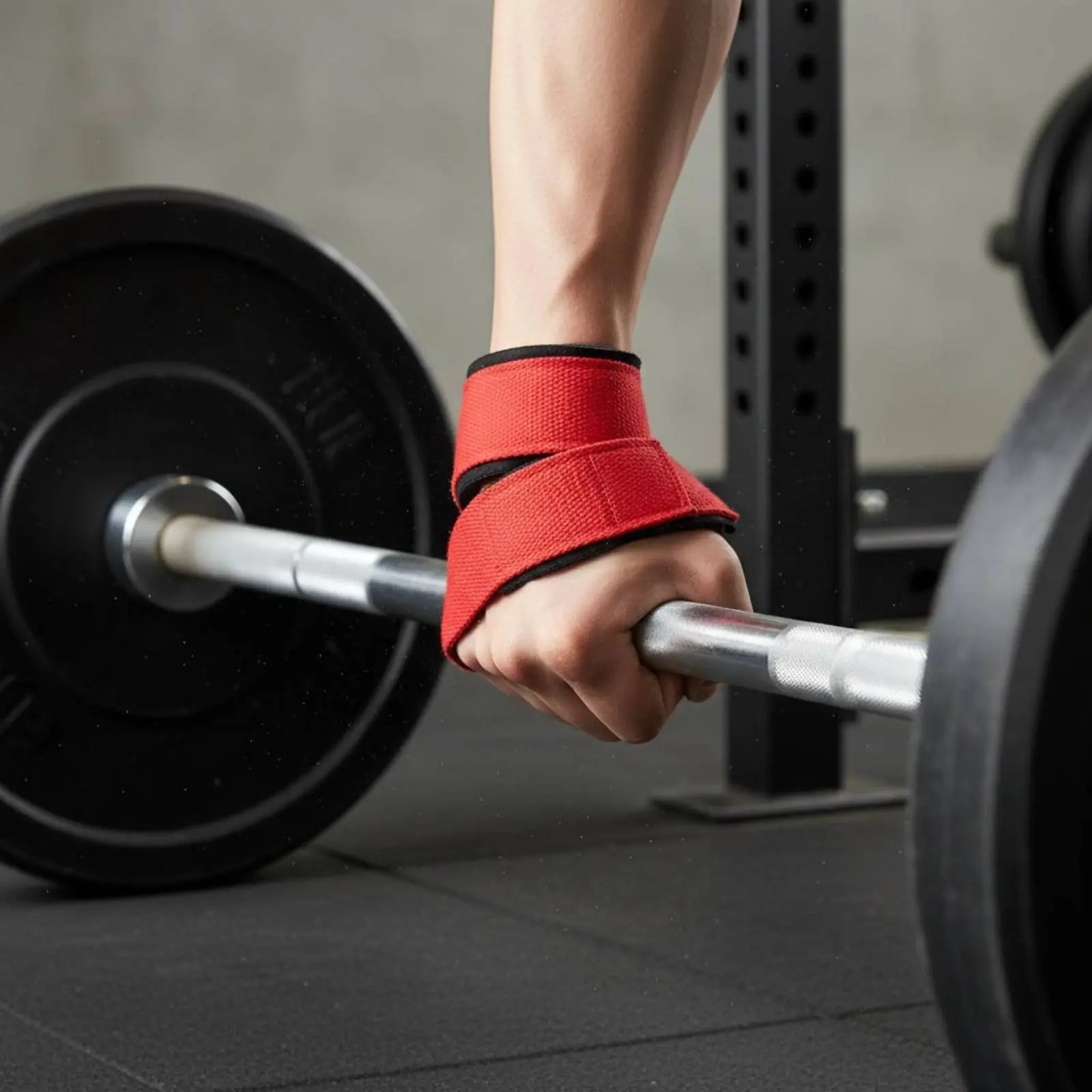 2 Pieces Loop-Eight Lifting Strap Non-Slip Deadlift Strap Chin-up Assist Band Easy to Use Wrist Support Sturdy Duty