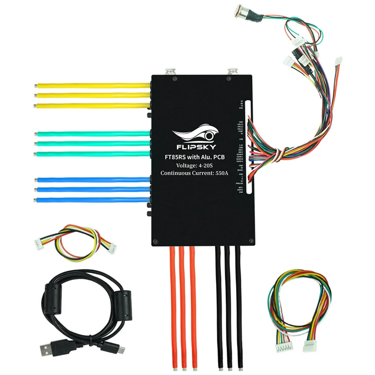 【ลดราคา!】FLIPSKY FT85RS ESC 550A Water Cooling ESC NON-VESC สําหรับ E-Foil Fighting Robot กระดานโต้คลื่น AGV หุ่นยนต์