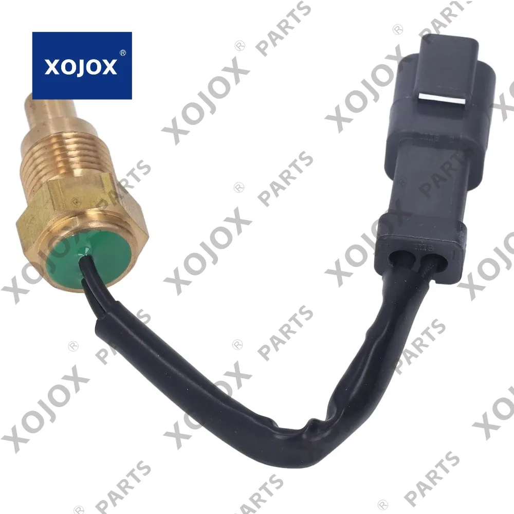 

XOJOX 2Pin Excavator Water Temperature Sensor Brass Robust Water Temp Sensor for CAT 320C