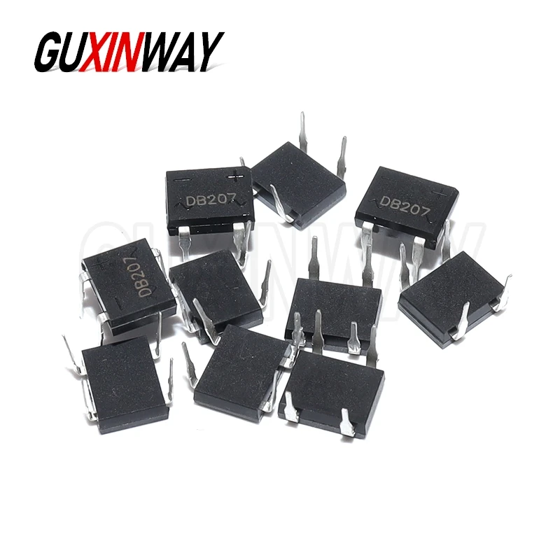 20PCS DB207 Bridge Rectifier DIP4 1000V 2A DB207S Power Diode Rectifiers Electronic Components IC