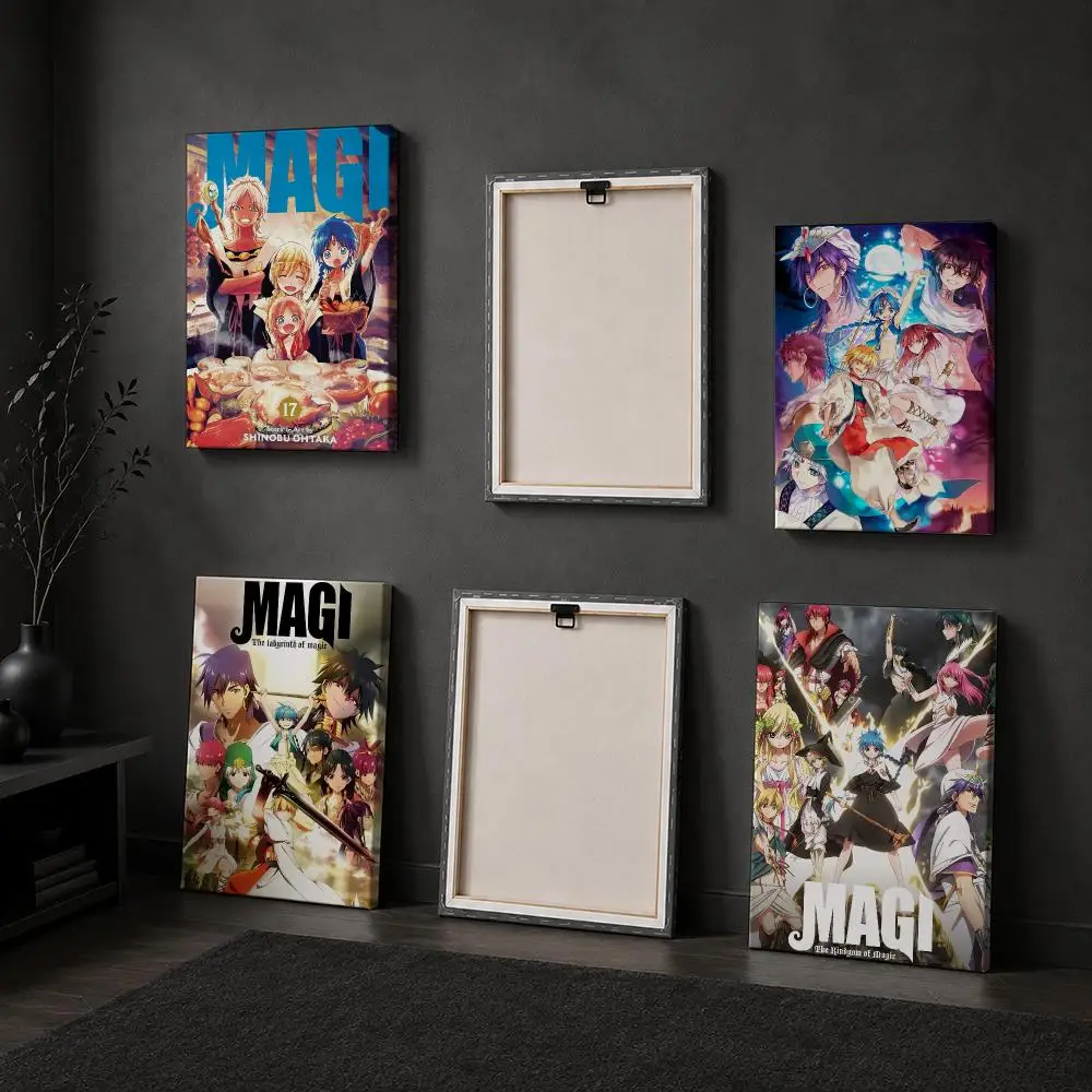 Magi The L-Labyrinth Framed Wall Painting Wood Framed Canvas Poster HD Wall Art For Bedroom Hallway Bar Office Home Decor