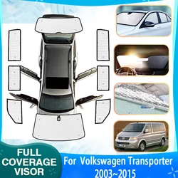 Coverage Sunshades For Volkswagen VW Transporter Caravelle Multivan Doubleback T5 SWB 2003~2015 Sunscreen Window Sunshade Covers