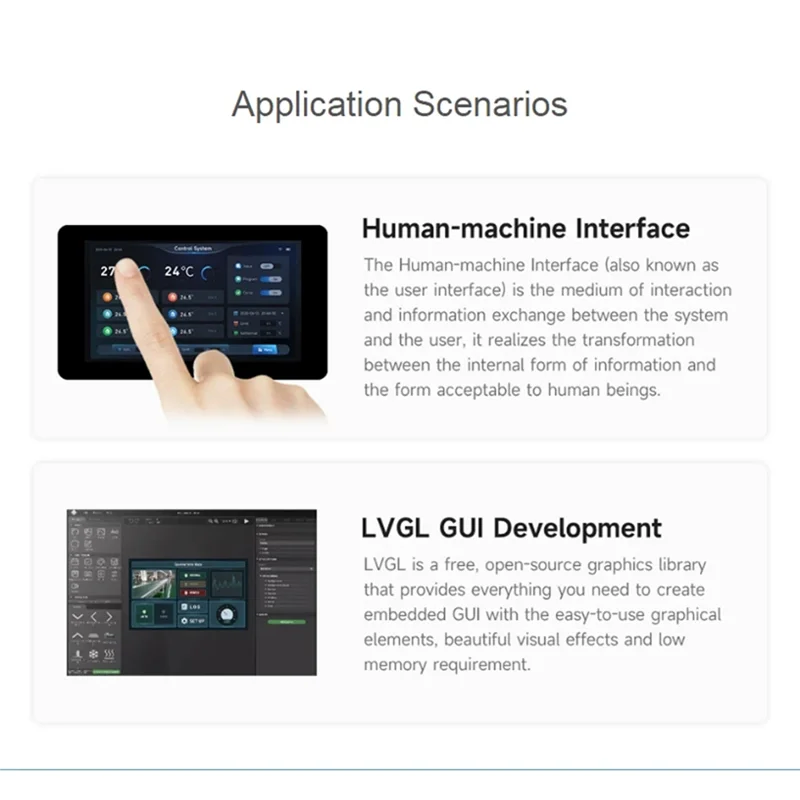 ABZW ESP32-S3 7Inch LCD Development Board 5 Point 1024X600 32Bit LX7 Dual-Core Wifi BLE For Arduino