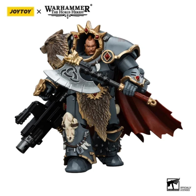 

Фигурка JOYTOY Warhammer 40000/40k: Космические Волки (Хорус Хереси) - Хварл Красноклинок, модель для коллекции, подарок, украшение
