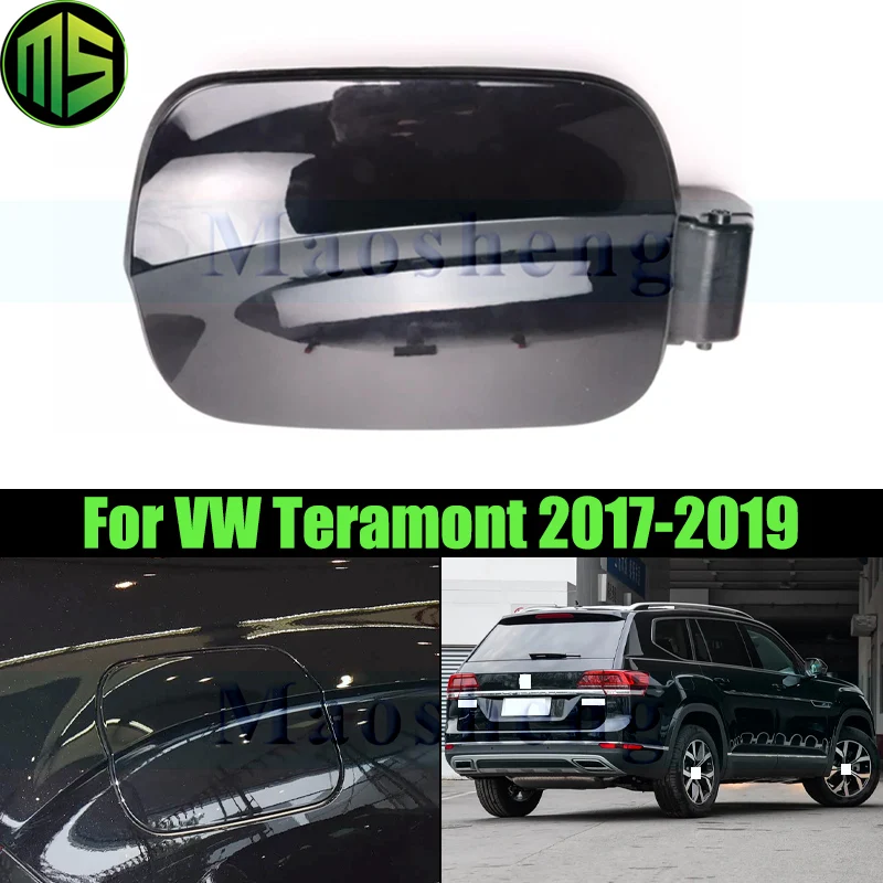 

Maosheng Black Car Fuel Oil Tank Cover Filler Flap Tank Lid For VW Teramont 2017-2019 Oil Cap Fuel Gas Lid Fuel Tank Cover