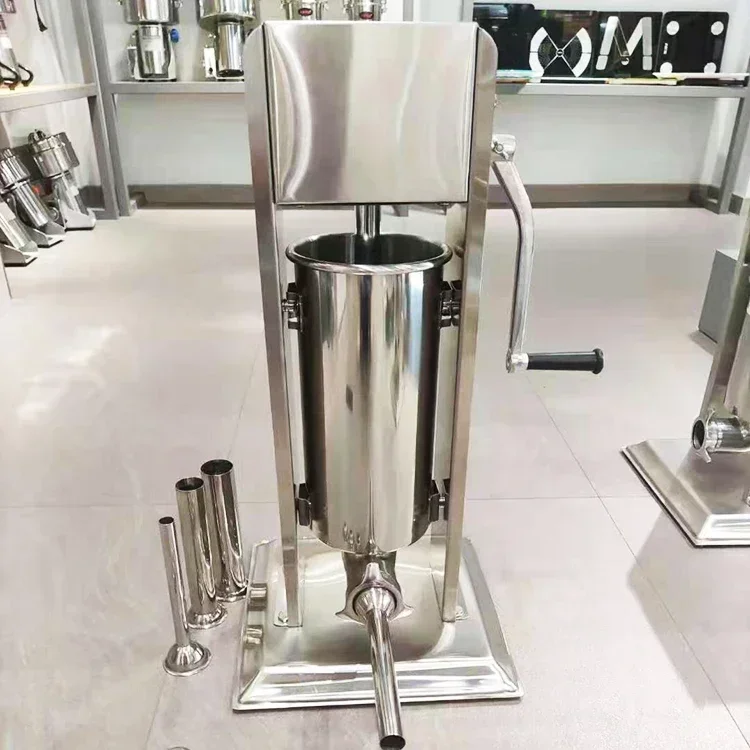 

Hot Selling 10L Manual Commercial Vertical Sausage Maker Sausage Stuffer Sausage Making Machine Production Line