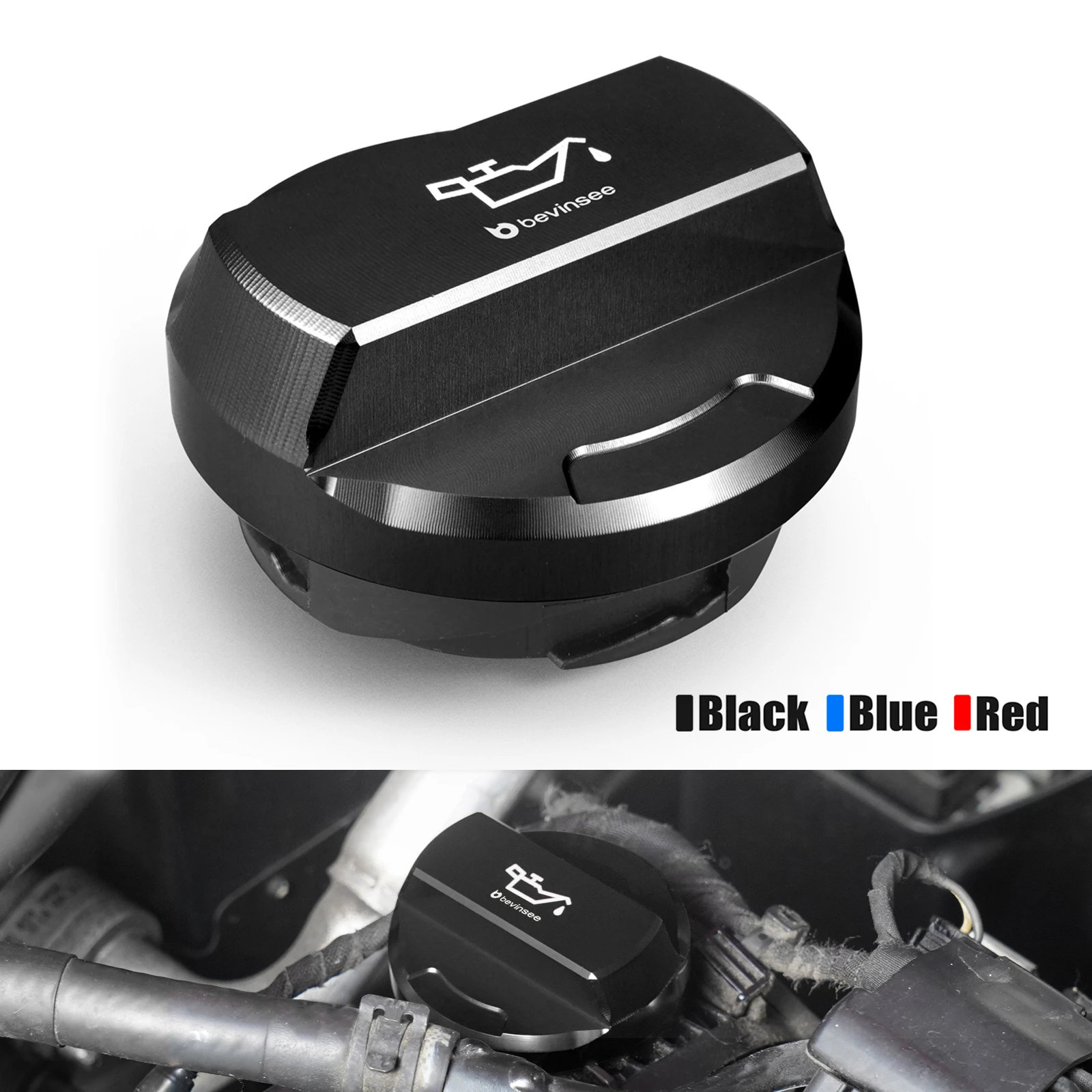 BEVINSEE Engine Oil Filler Cap EA888 Gen3 1.8L/2.0L for VW for Golf 7 GTI/R for Passat B8 for Tiguan MK2 for Audi A3 A4 A5 A6 TT
