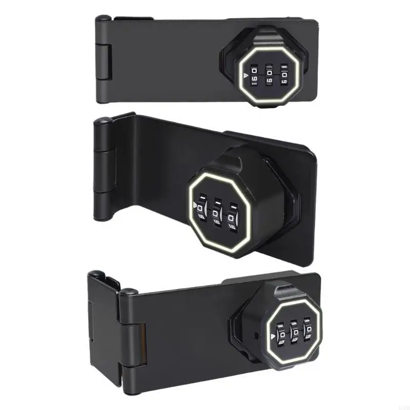 4XFD Cabinet Keyless Lock 3-Digit Combination Lock for Small Door, Cabinet, Barn Door