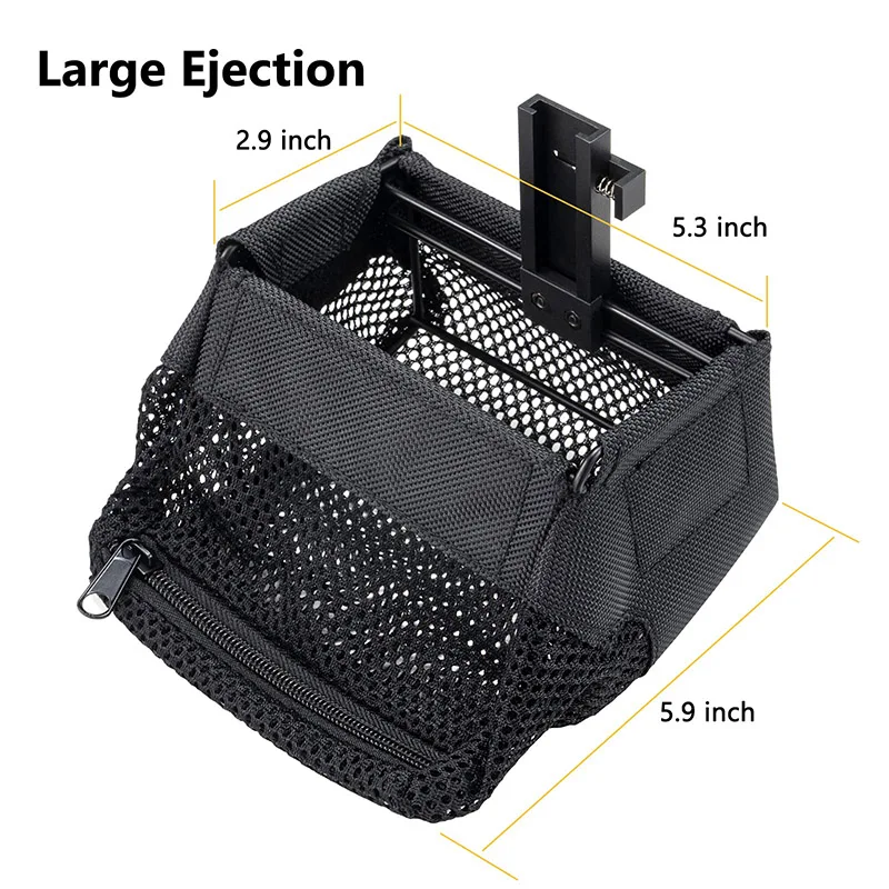 

CVLIFE Thickened Brass Catcher Heat Resistant Premium Nylon Shell Catcher, Zipper Bottom Brass Collector with Two Picatinny Rail