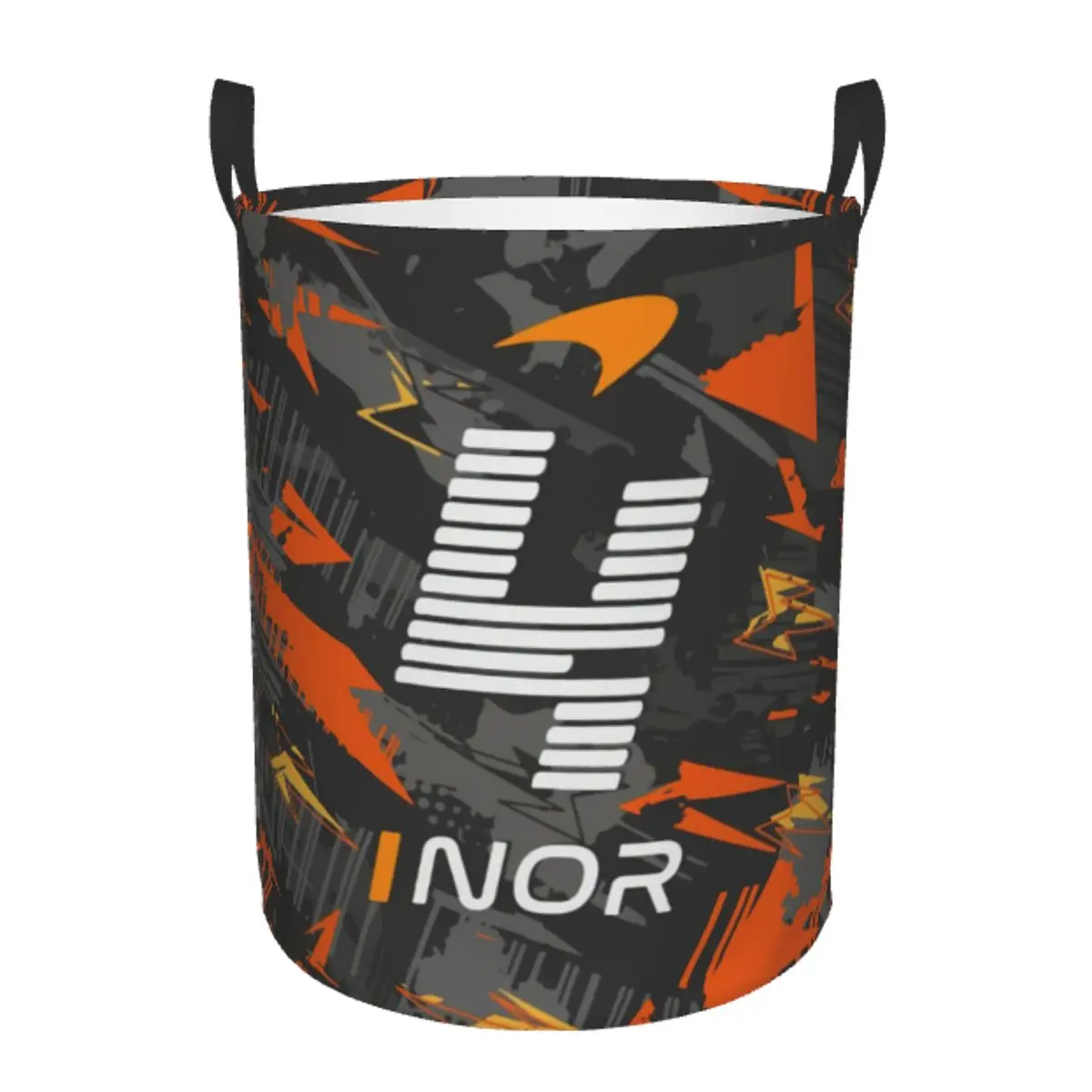 

Custom L-Lando Norris Laundry Hamper Large Storage Basket Motorcycle Racing Girls Boys Toy Organizer