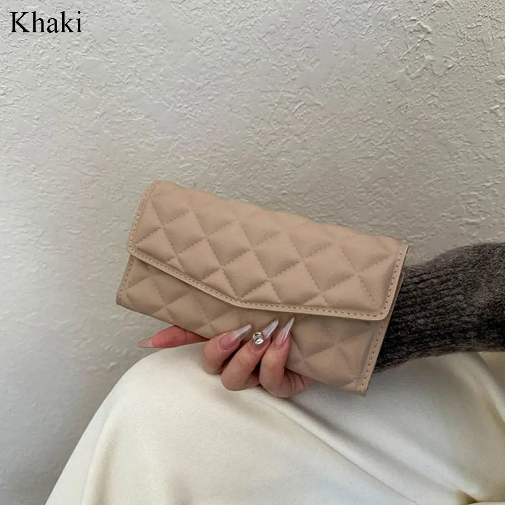 Portable PU Leather Holding Long Wallet Multi-function Large Capacity Coin Purse Clutch Bag Lady