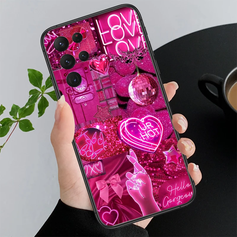 

Pink Aesthtic Phone Case For Samsung A55 A16 A56 A36 A35 A15 A53 A54 A33 A34 A25 A05S A52 A52S A14 A26 A71