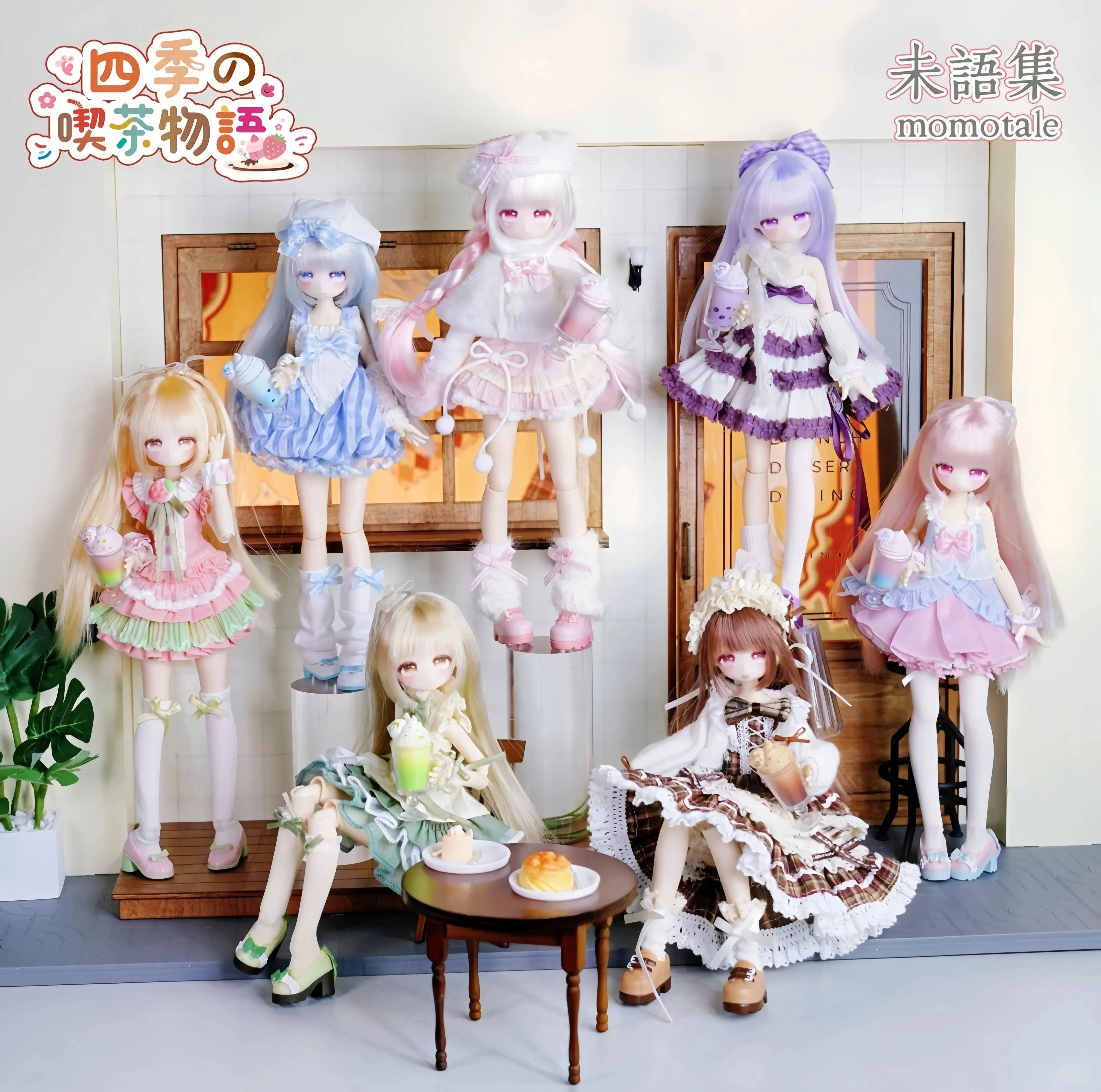 

Momotale Four Seasons Tea Tales Series 1/8 Bjd Blind Box Mystery Box Caixa Caja Dolls Gift Ornament Anime Figure Toys Gifts