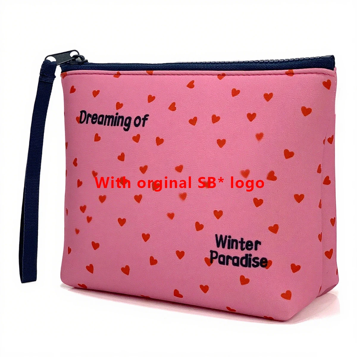 Neoprene Travel Clutch Toiletry Purse Case Fashionable Neoprene Makeup Bags for Women Large Capacity Cosmetic Bags Cases