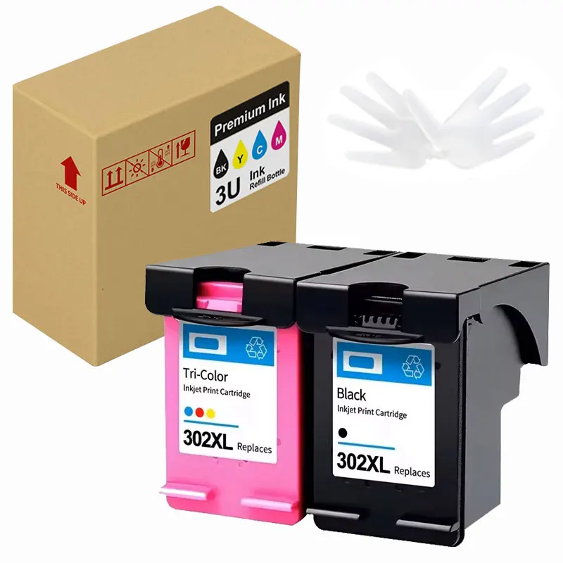 3U 302XL Ink Cartridge Compatible for HP Deskjet 2130 2131 1110 1111 1112 3630 5200 3639 4520 XP6000 XP6100 Printer