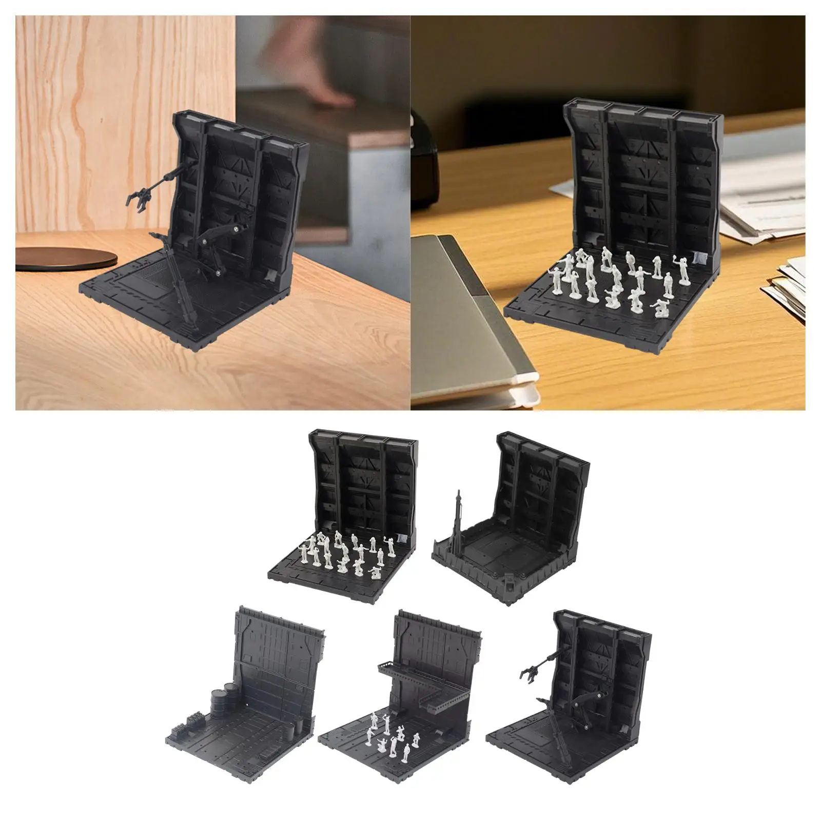 Interlocking Display Stand for Action Figures, Toy Storage Garage, Model Display Stand