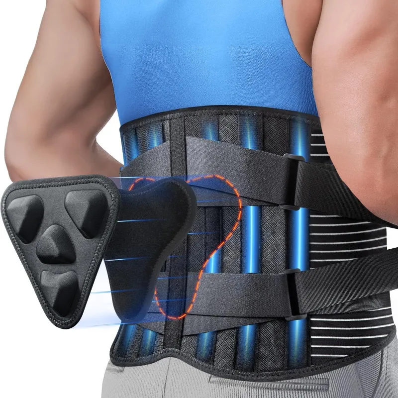 

Breathable Steel Reinforced Waist Support Belt Sports FitnessWeightliftingLumbar Brace Back Stabilizer Abdominal CompressionBelt