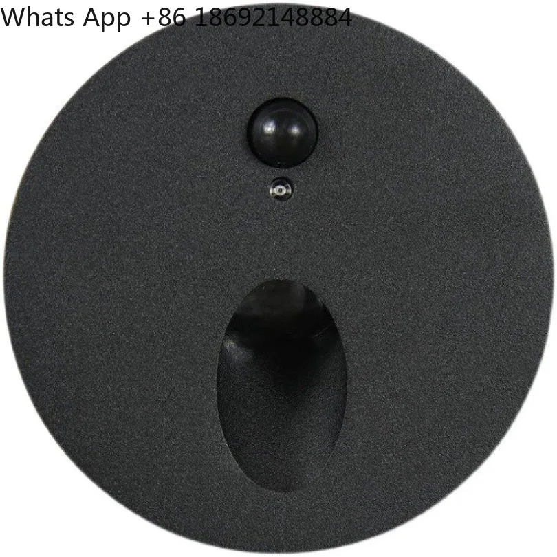 Embedded circular lens condenser induction foot light staircase aisle, light control + human body induction
