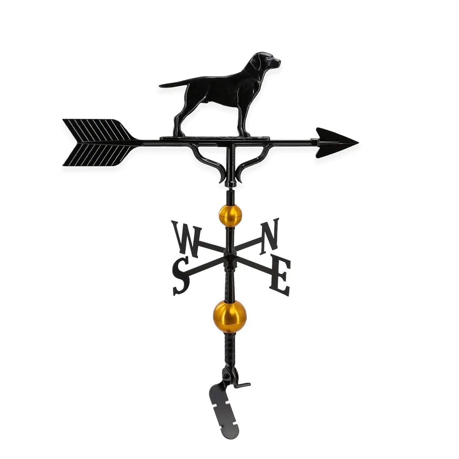 Aluminum Retriever Weathervane - Deluxe, Black, Customized