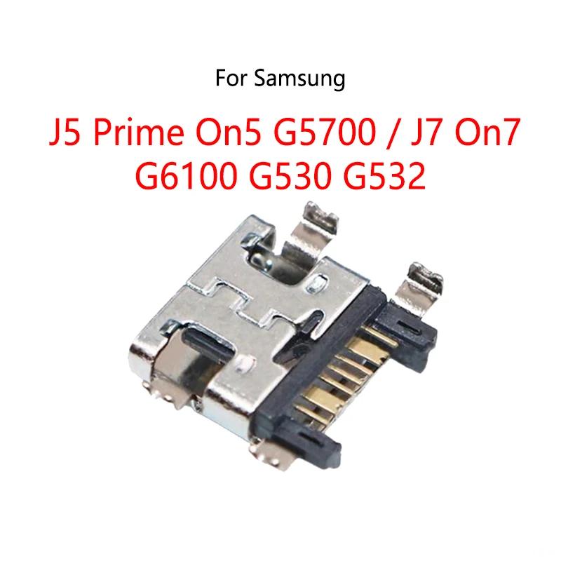10PCS/Lot USB Charging Dock Charge Port Jack Connector For Samsung Galaxy G530 G530H G530F G532 J5 Prime On5 G5700 J7 On7 G6100