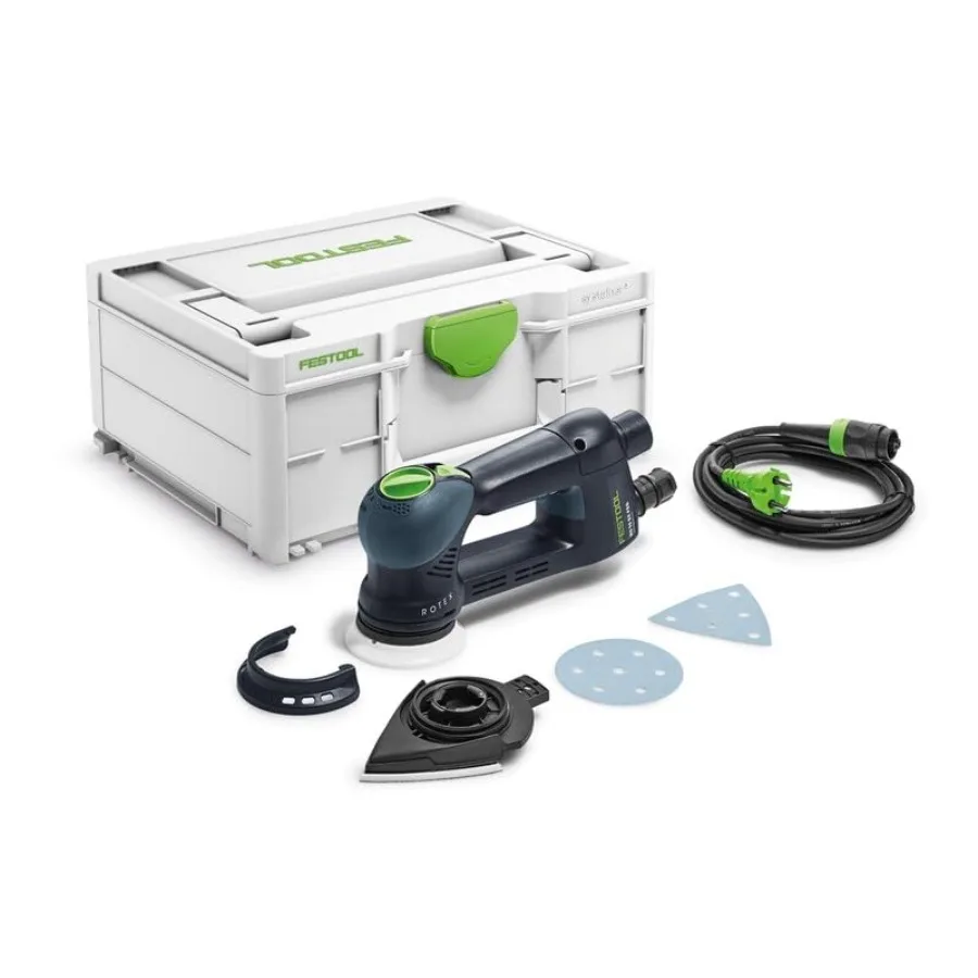 

3-1/2-Inch 90mm Random Orbital Multi-Mode Sander RO 90 DX FEQ-Plus for Wood and Metal Applications with Premium Finish Gray Bod