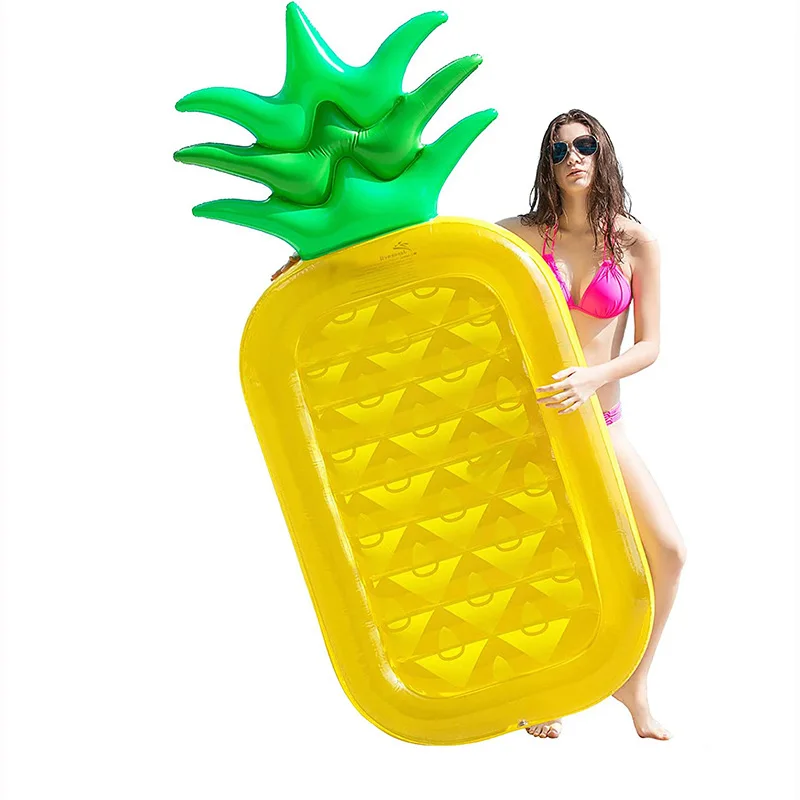 Inflatable Swimming Pool Float  Swimming Pool Floating Bed With Pineapple Shape for Adults Kids Pool Float