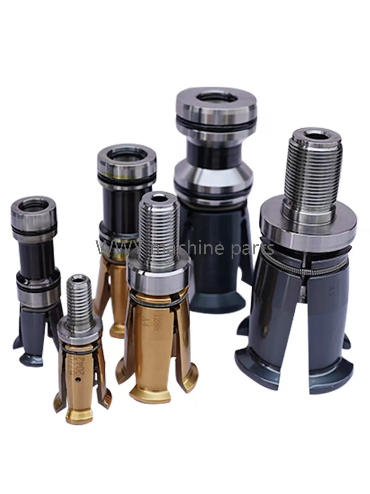 Imagem -05 - Chapeamento de Titânio Pull Claw Petal Clamp Cnc Spindle Alta Precisão Rosca Externa Bt30 Bt40 Bt50