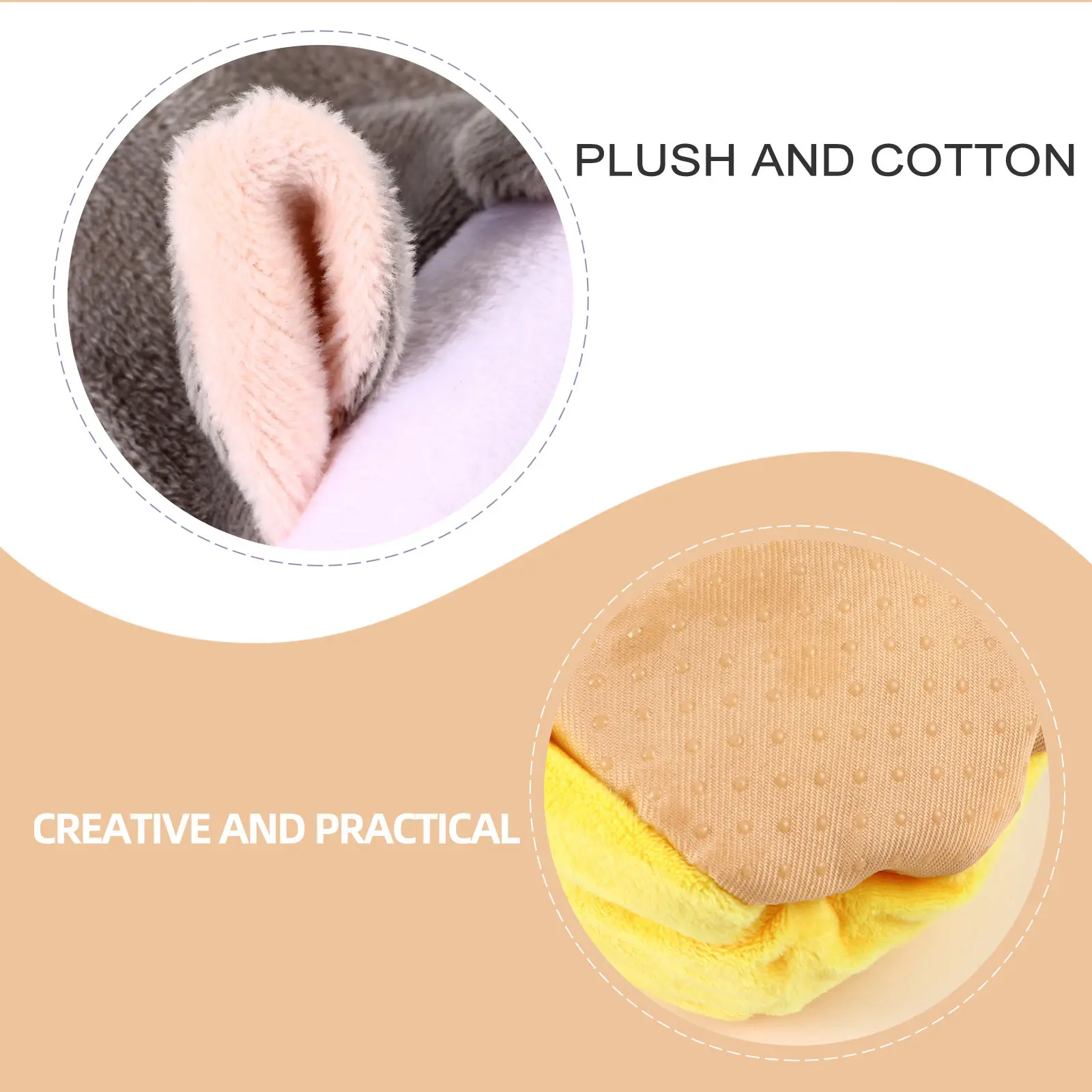 

2 Pcs Warm Pet Bed Small Animals Nest Hedgehog Winter Cozy Guinea Pig Cave Beds Washable Easy
