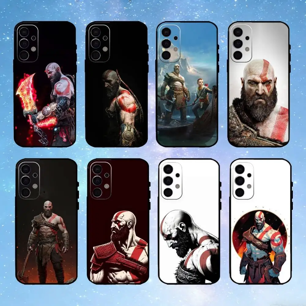 

Game G-God of W-War K-Kratos Phone Case For Samsung S25,S24,S23,S22,S21,S20,Plus,Fe,Lite,Others Black Cover