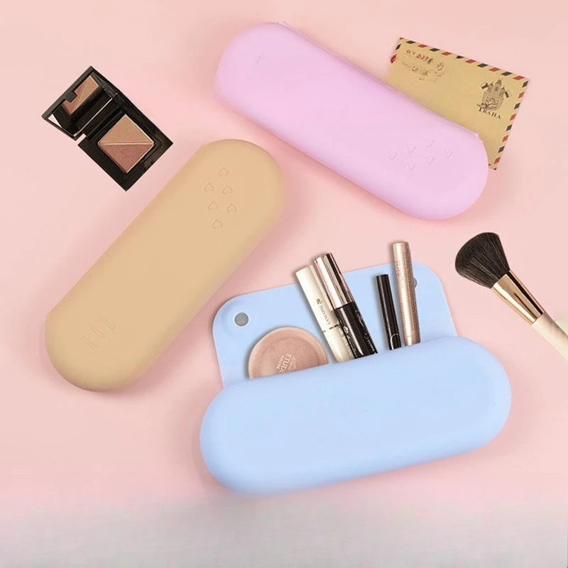 

Сумка для хранения кистей для макияжа для путешествий на открытом воздухе, с магнитной застежкой, пылезащитная, портативная, легко чистится.