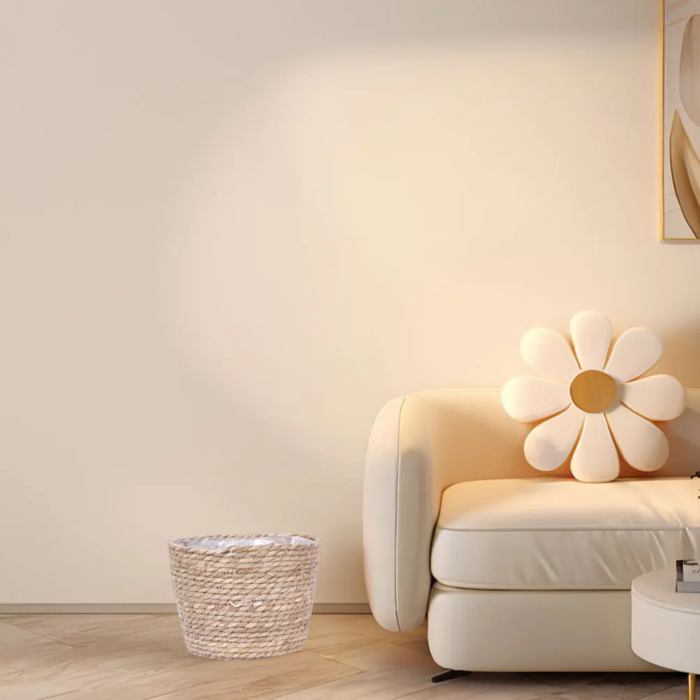 

Versatile Seagrass Planter Basket Woven Baskets for Plants Minimalist Design Indoor Outdoor Storage Plant Basket