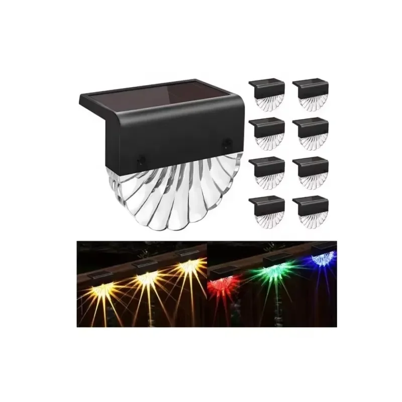 Mini cylindrical computer outdoor solar LED ladder light suitable for patio wall garden decoration waterproof