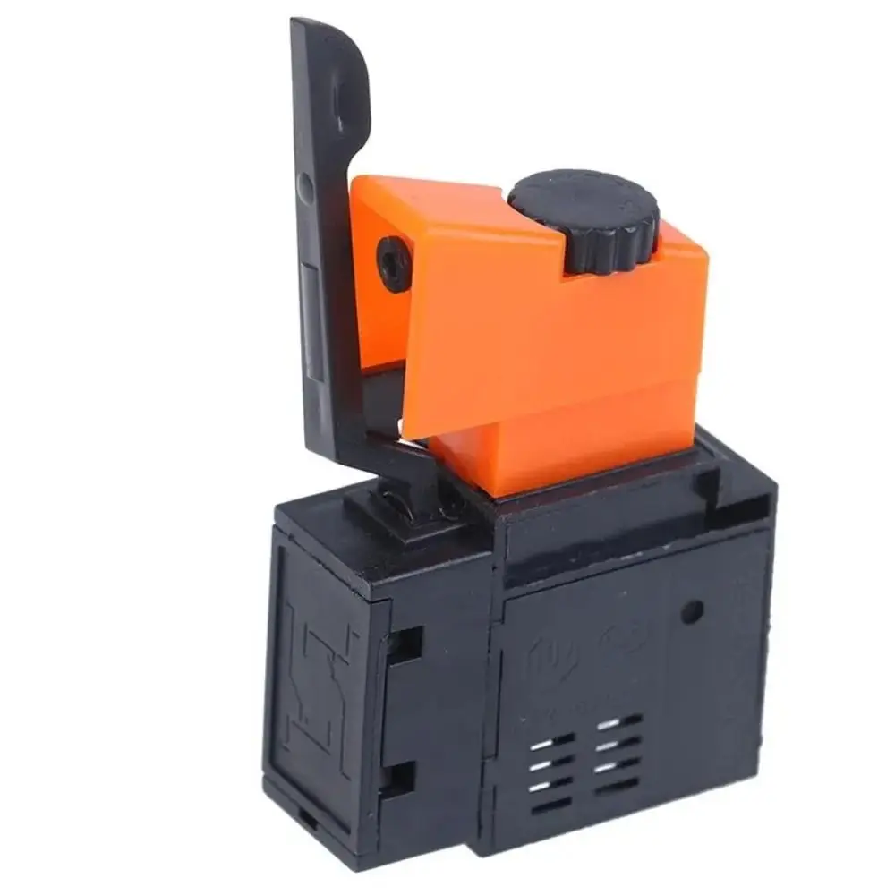 1Pcs New Speed Control Electric Drill Trigger Switch Lock On Power Adjustable Speed Switch Hand Drill AC 220V/6A FA2/61BEK