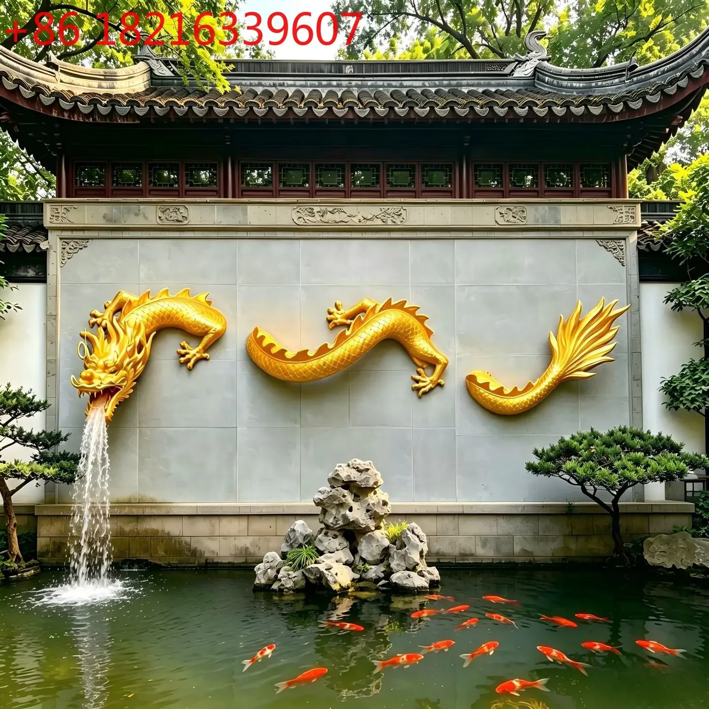 winding through the wall wall hanging wall decoration 3D sculpture model bar large 3.5 meters, small 1.5 meters long
