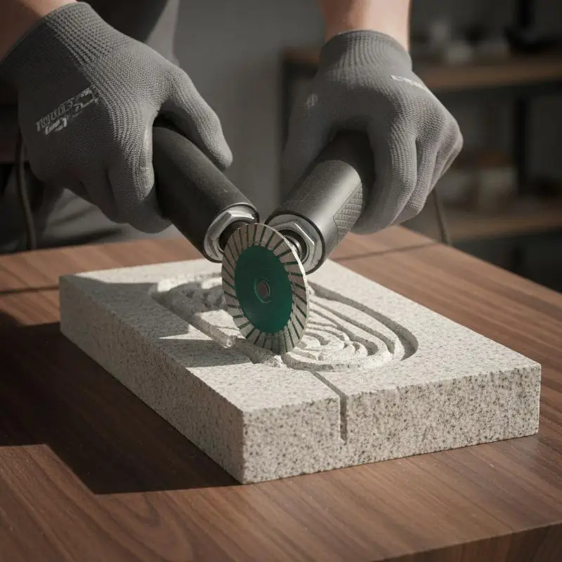 Easy Install Carving Disc for Granite Stone Concrete Universal Hole Size Fits Most Grinders for Daily Engraving Projects
