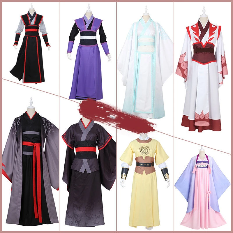 

Mo Dao To Shi Wei Wuxian Young/Lan Wangji/Jiang Cheng/Jiang Yanli Grandmaster of Demonic Cultivation Anime Cosplay Costume