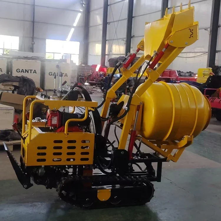 OBS 280L  Crawler Concrete Mixer Self-loading Super Convenient Strong Engine Power Hydraulic Flexible High Operating Efficiency