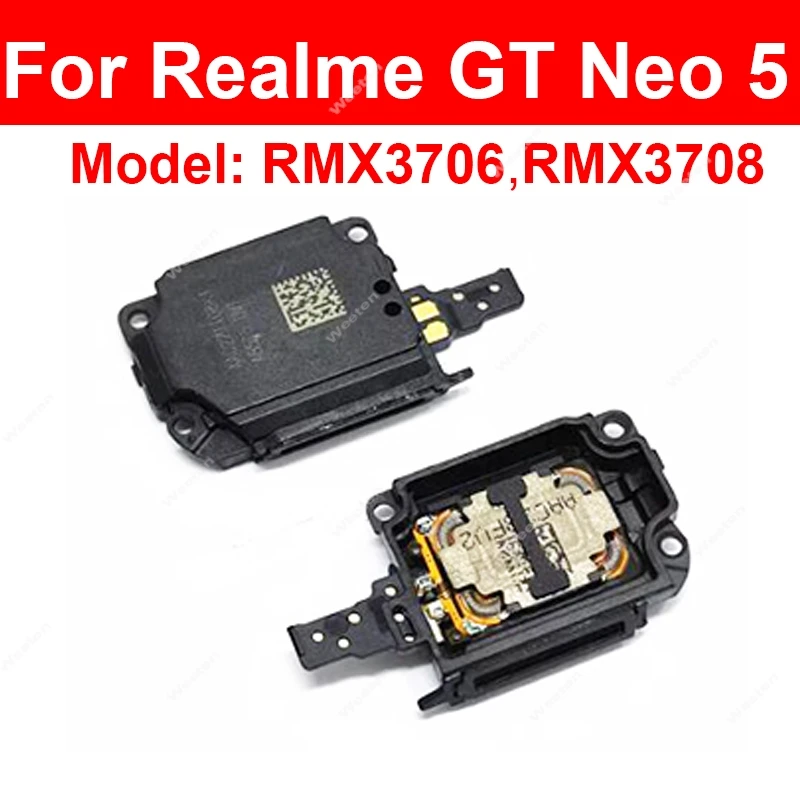 Zumbador de altavoz para Realme GT3 GT5 Pro GT Neo 5 5Se, piezas de repuesto de zumbador de altavoz de sonido inferior