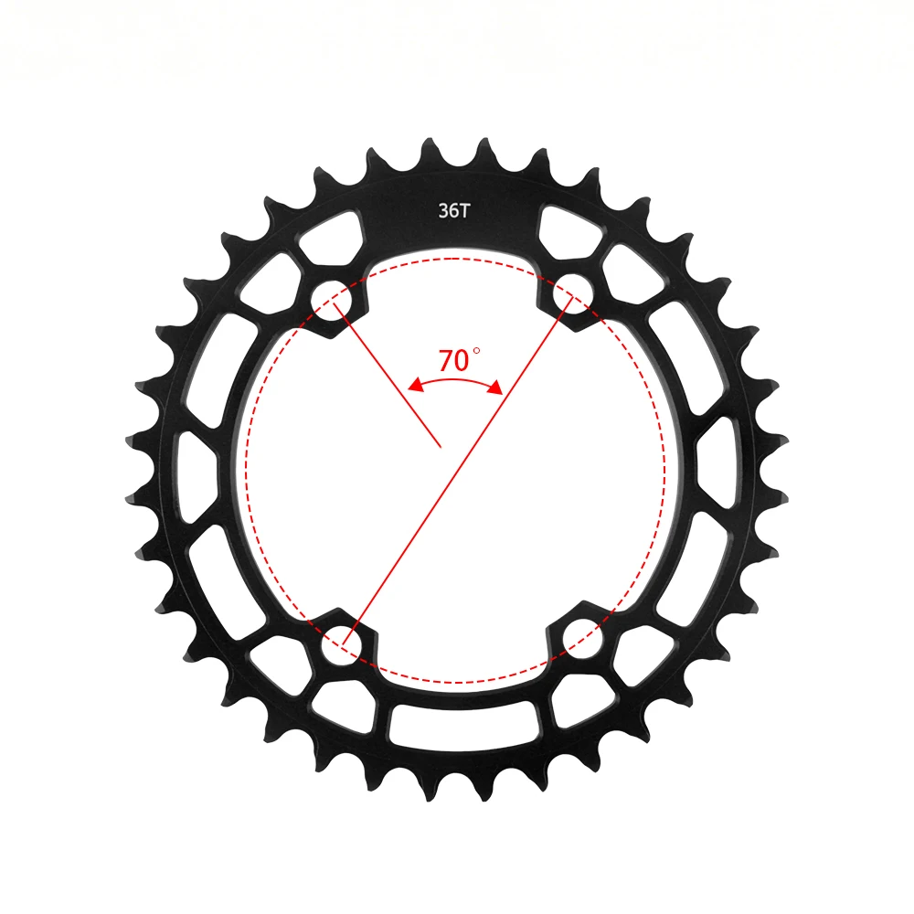 SHIMANO FC-MT510-1 1x8/9/10/11/12-Gang ​ ​ MTB 170/175mm WUZEI 96BCD 32/34/36/38/40T BSA-MT501/PA-MT500 Mountainbike-Kurbelgarnitur – Detail 10
