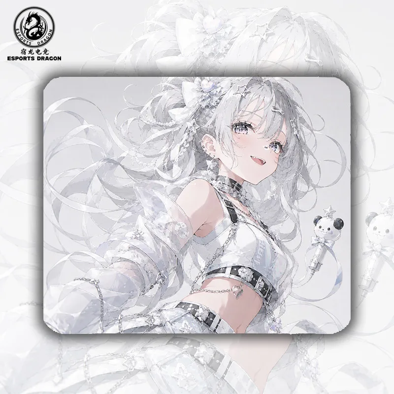 E-Sports Professional FPS Cool Etching Tempered Glass Mouse Pad Gaming Waterproof Anti-fouling Desk Mat PC Laptop Office Desktop