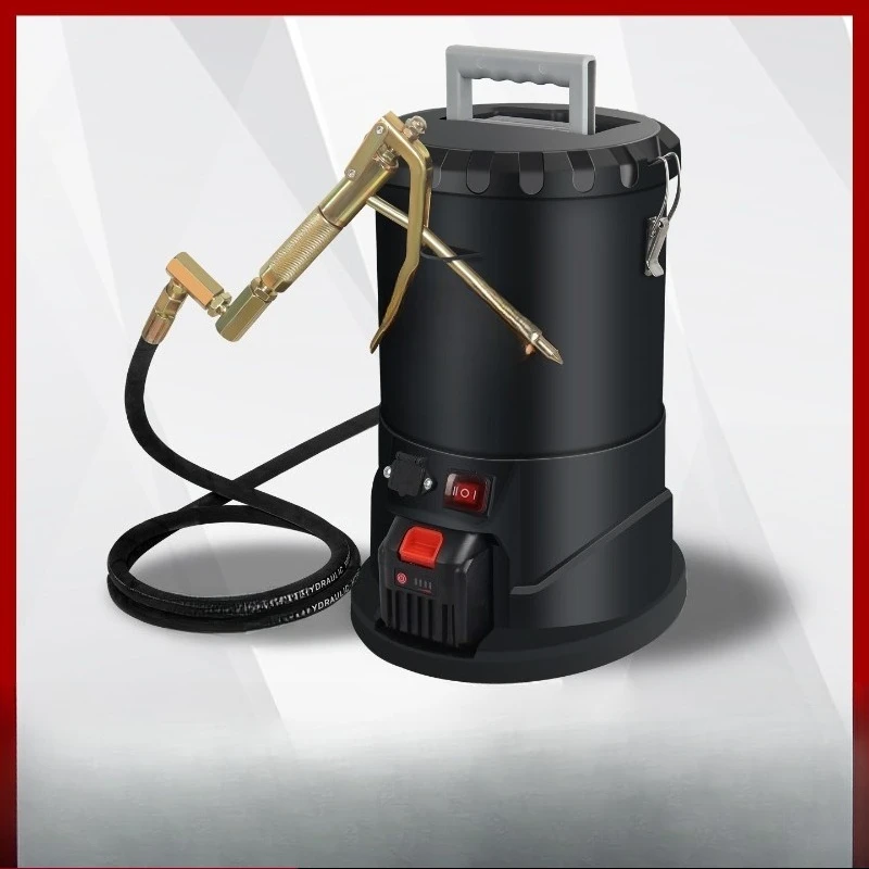 Barrel type electric butter gun lithium battery high pressure excavator, using butter 24v battery line lithium battery butter