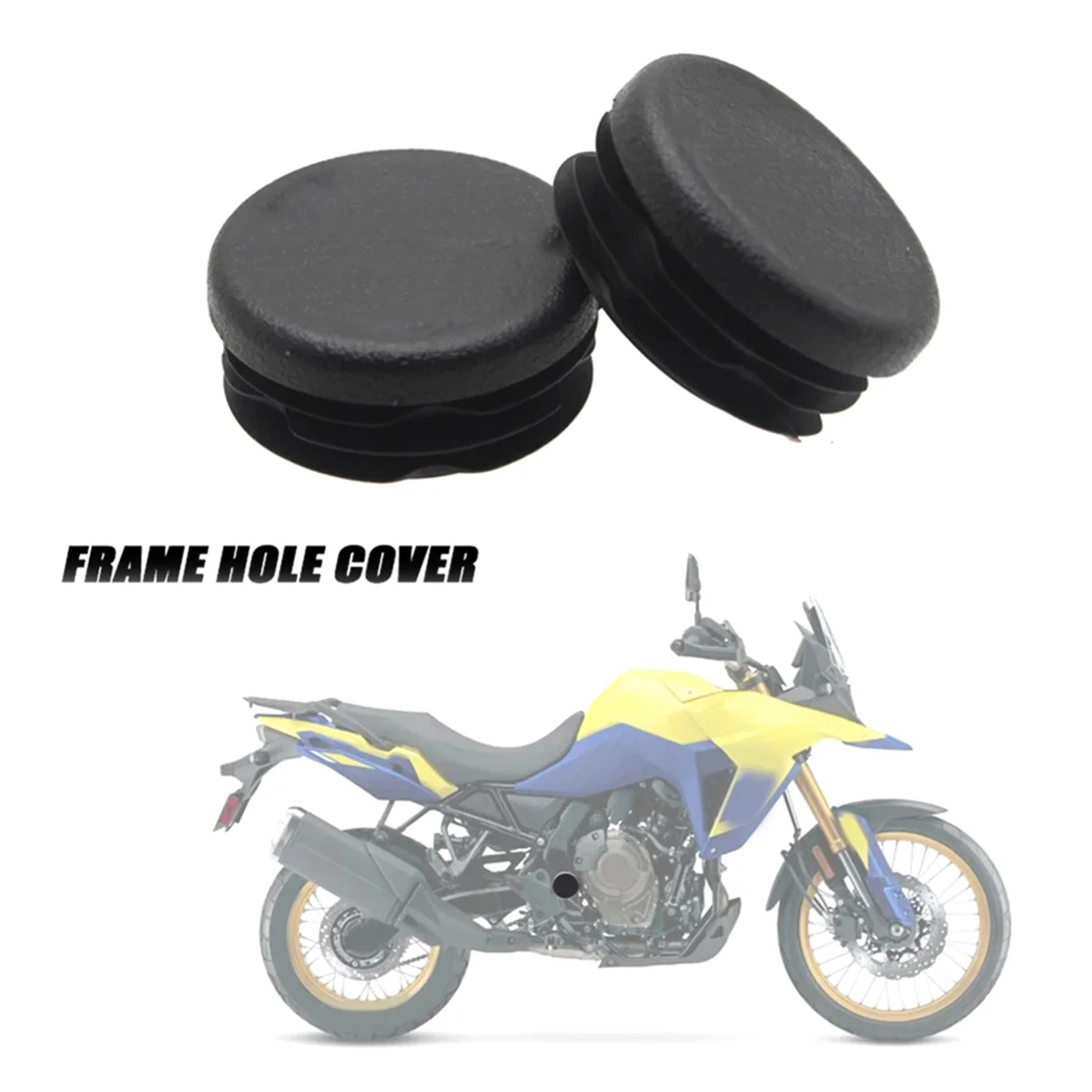 2Pcs for Suzuki V-STROM 800 de VStrom 800DE 2023 2024 Motorcycle Frame Hole Cover Caps Plug Frame Cap