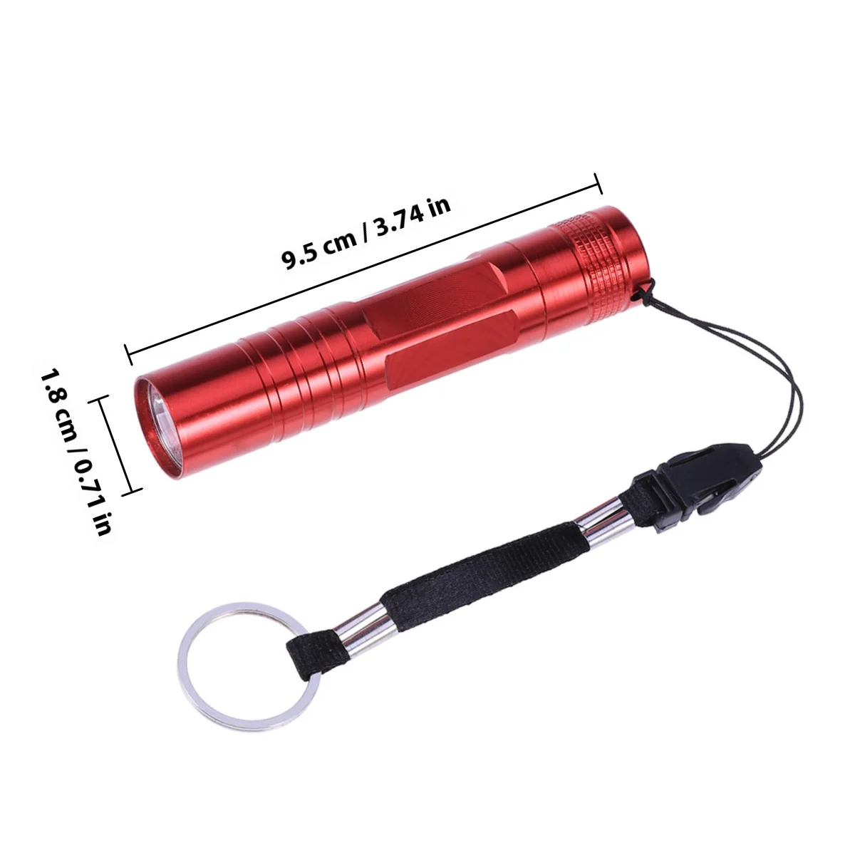 مصباح يدوي صغير فائق السطوع Led الشعلة مقاوم للماء المحمولة 330Ft شعاع 20 + ساعة للتخييم في الهواء الطلق المشي لمسافات طويلة ركوب الدراجات