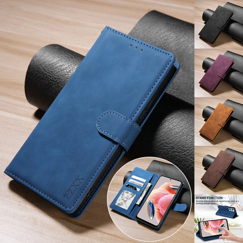 Brieftaschen-Lederhülle mit Kartenfach und Magnetverschluss für Xiaomi 17T 15T Poco X8/M8 Pro C85 Redmi 17C 15C Note 15 Pro+