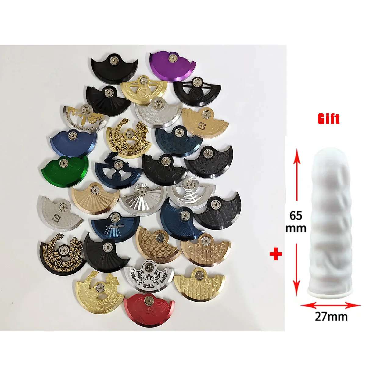 NH35 Movement Rotor Wacth Pendulum Fit for NH38 NH39 4R35 7S26 NH35 Movement Pendulum Oscillating Rotor
