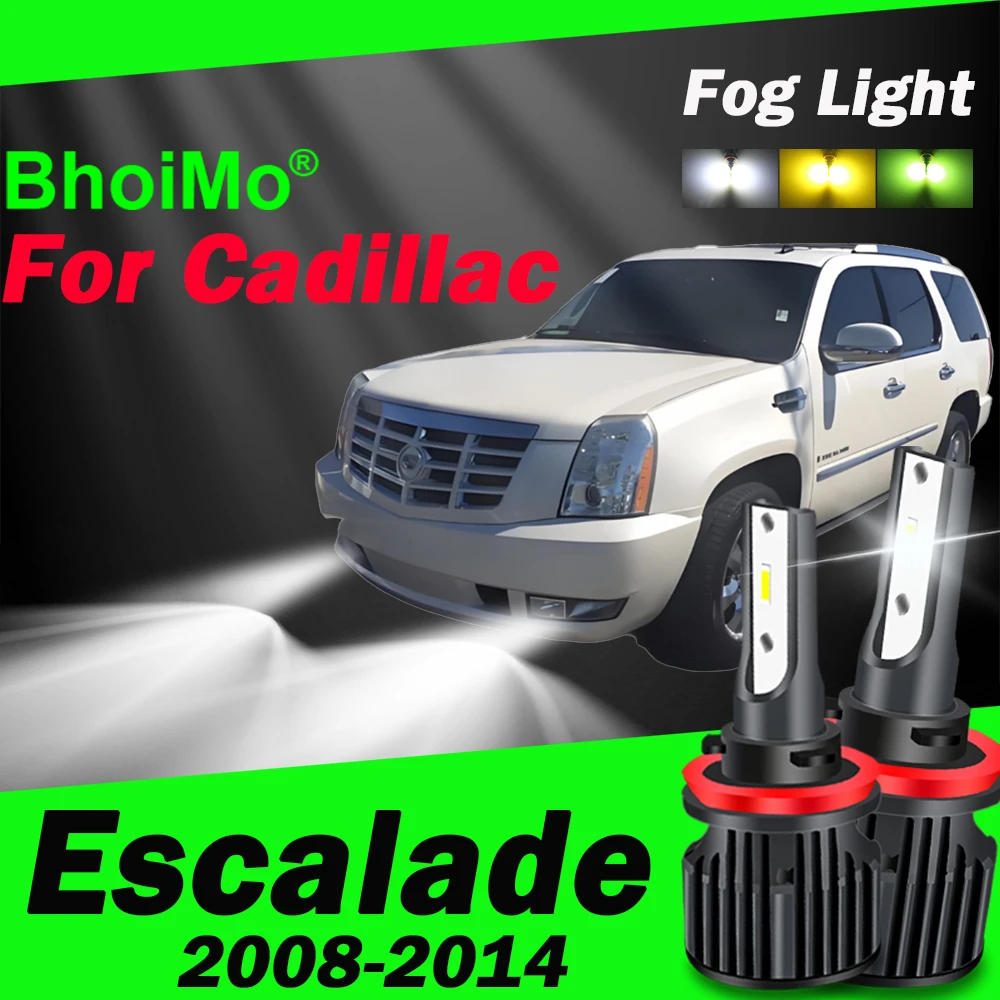 For Cadillac Escalade Led Front Fog Light Lamps Bulb 2008 2009 2010 2011 2012 2013 2014