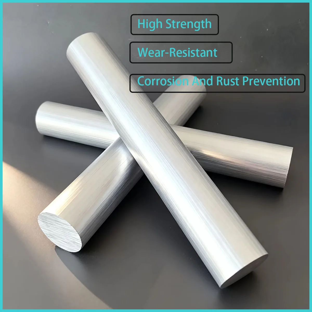 40mm-50mm Diameter Aluminum Solid Round Rod High Strength for Industrial/Mechanical/DIY Engineering
