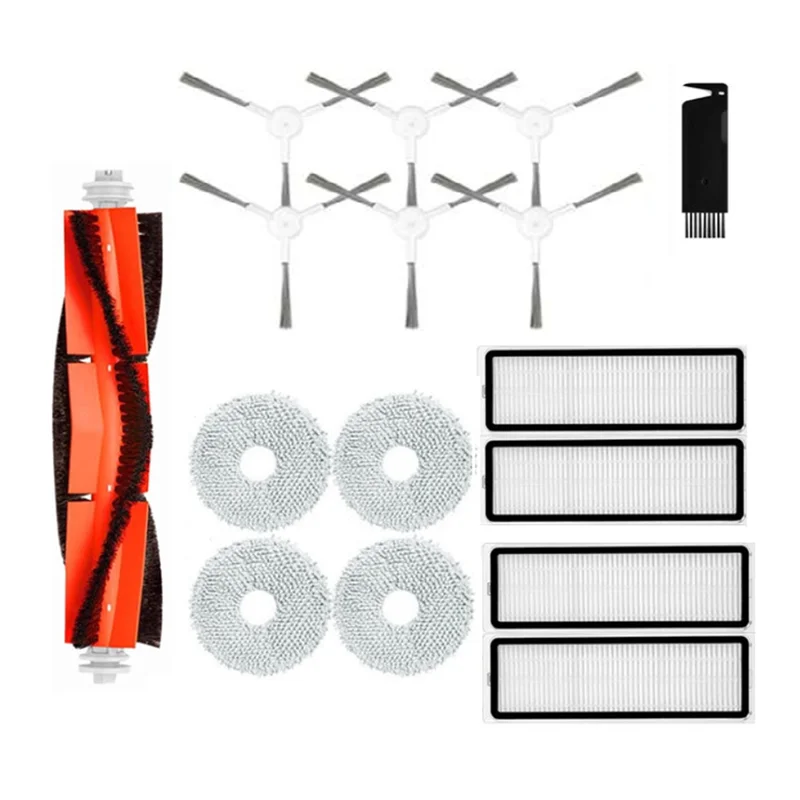 AT28-Voor Xiaomi Robot Vacuüm S10 + / S10 Plus B105 Stofzuiger Onderdelen Belangrijkste Zijborstel Hepa Filter Mop Rag Accessoires